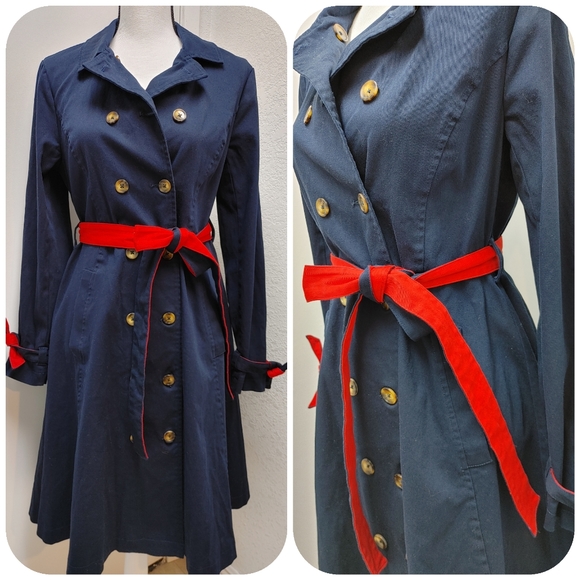 Modcloth Classic Imagination Modern Trench Coat - Picture 2 of 9